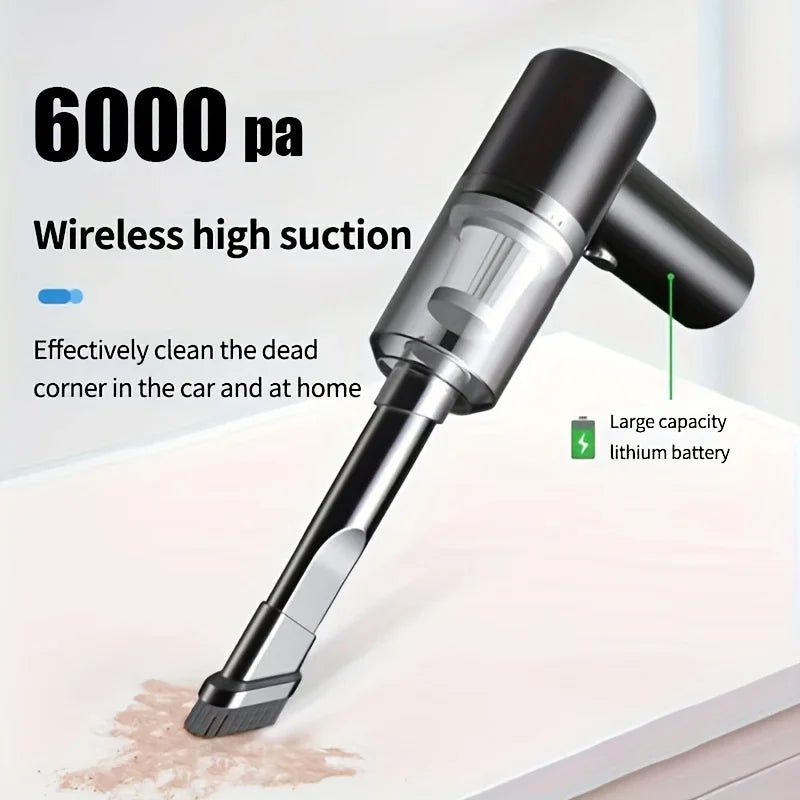 Cordless Car Vacuum — 690000Pa Powerful Suction, Wireless & Lightweight