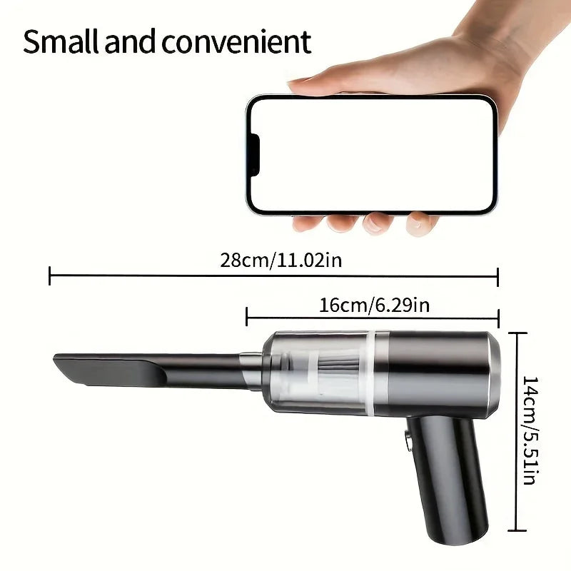 Cordless Car Vacuum — 690000Pa Powerful Suction, Wireless & Lightweight