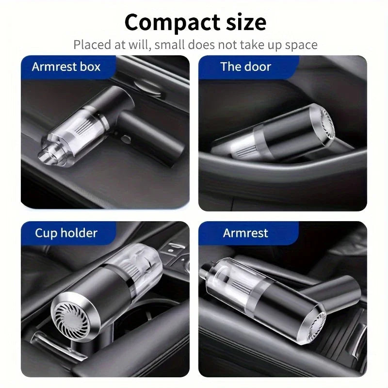 Cordless Car Vacuum — 690000Pa Powerful Suction, Wireless & Lightweight