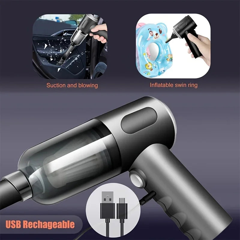 Cordless Car Vacuum — 690000Pa Powerful Suction, Wireless & Lightweight
