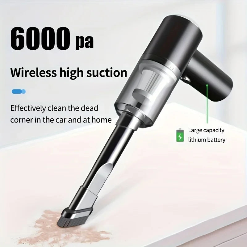 Cordless Car Vacuum — 690000Pa Powerful Suction, Wireless & Lightweight