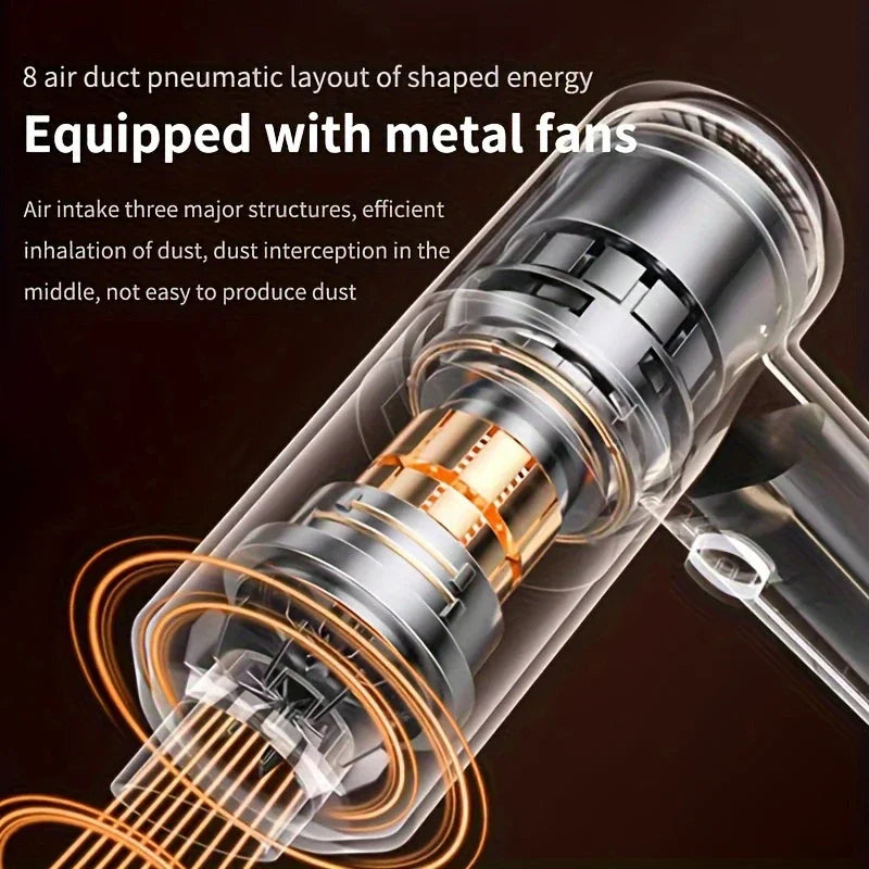 Cordless Car Vacuum — 690000Pa Powerful Suction, Wireless & Lightweight